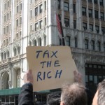 One little tiny sign on a scrap of brown paper said it all. This should be the mantra of "Liberal" think tanks, until it goes from heresy to making sense just the way the horrors of the Right have taken over the center thanks to decade of investment by Right wing think tanks