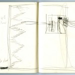 MIra Schor, The Fourth Floor, small red notebook, 5 ¾” x 8 ¼”, 2010
